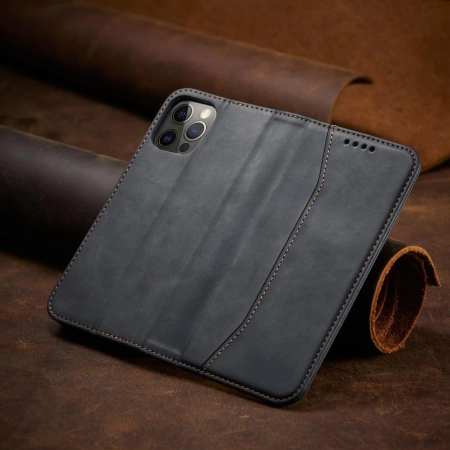 HURTEL MAGNETIC CASE ETUI DO IPHONE 12 PRO MAX PORTFEL NA KARTY Z PODSTAWKĄ