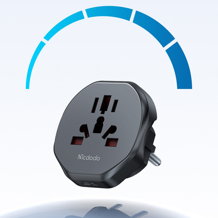 MCDODO UNIWERSALNY ADAPTER PODRÓŻNY PRZEJŚCIÓWKA EU DO EU US UK AU CN 2500W