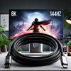 CO2 KABEL DISPLAYPORT HDMI 2.1 PRZEWÓD DP - HDMI FHD 240HZ 8K 60HZ HDR 3M