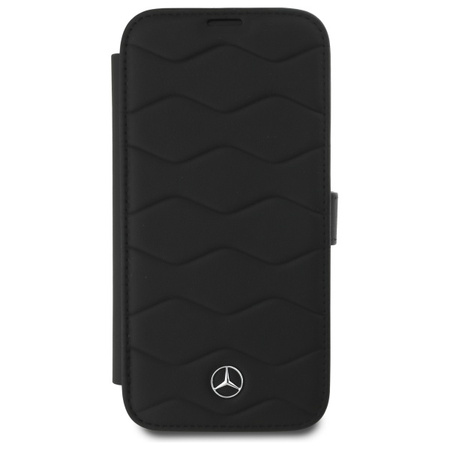 Mercedes MEBKP16X23RWRSK iPhone 16 Pro   Max 6.9 czarny/black bookcase MB Waves Leather