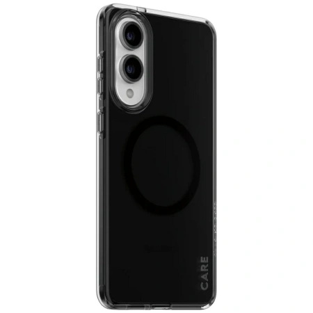 Etui CARE by PanzerGlass Flagship Urban Combat Black QI na Samsung Galaxy S25 Edge - półprzezroczyste