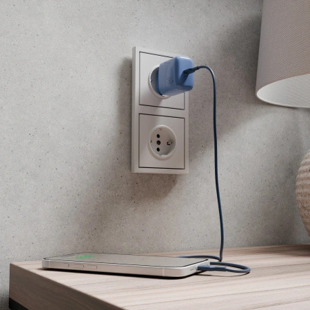 Ładowarka sieciowa Puro Pro Lite 30W USB-C  - niebieska