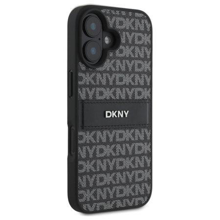 DKNY HARDCASE DO IPHONE 16 6.1 Z WZOREM STRIPE I DOSKONAŁĄ OCHRONA TELEFONU