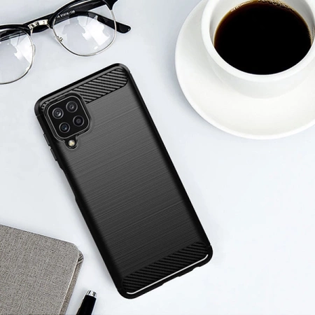 HURTEL ELASTYCZNE ETUI CARBON CASE DO SAMSUNG GALAXY A22 4G WYSOKA OCHRONA
