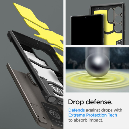 SPIGEN TOUGH ARMOR ETUI DO GALAXY S23 ULTRA ODPORNOŚĆ NA ZARYSY I UDERZENIA
