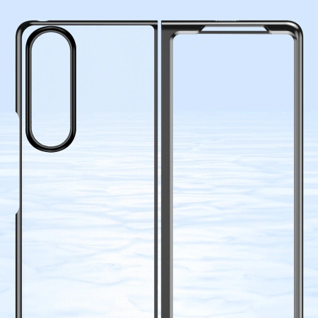 HURTEL ETUI POKROWIEC Z METALICZNĄ RAMKĄ DO SAMSUNG GALAXY Z FOLD 4 NOWOŚĆ