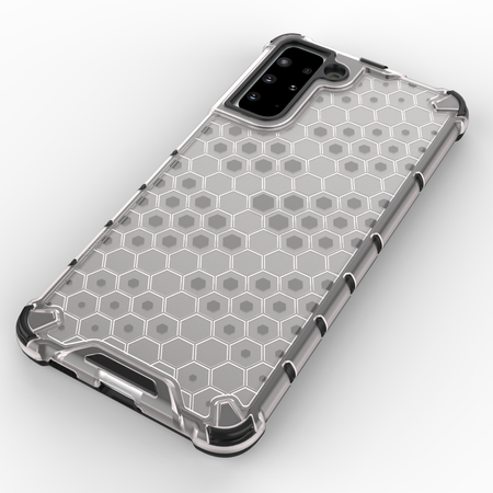 Honeycomb etui pancerny pokrowiec z żelową ramką Samsung Galaxy S21+ 5G (S21 Plus 5G) niebieski