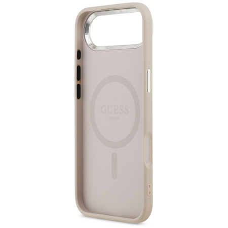 Etui Guess Triangle Logo MagSafe do      iPhone Air różowy