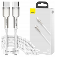 BASEUS KABEL USB-C DO USB-C 100W 1M DO ŁADOWANIA TELEFONÓW 2.0A 100W Z MOCĄ