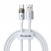 MCDODO KABEL USB-A USB-C SZYBKIE ŁADOWANIE USB TYP C 6A 100W 1M LED BIAŁY