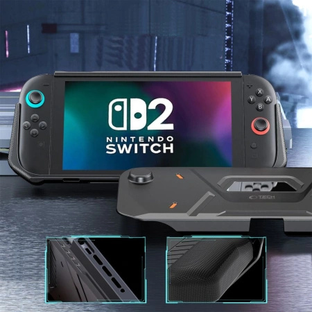 TECH-PROTECT ETUI CARBONOX DO NINTENDO SWITCH 2 OCHRONNE WZMOCNIONE