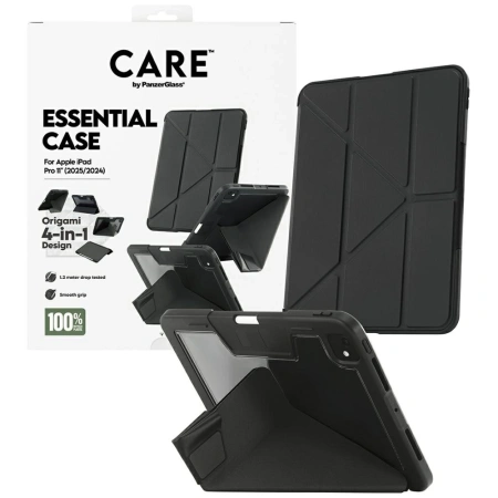 Etui Care by PanzerGlass Y fold do iPad Pro 11" 2025 / 2024 - czarne
