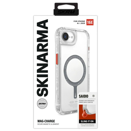 Etui Skinarma Saido MagSafe do iPhone    16e przezroczysty