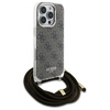 GUESS POKROWIEC DO IPHONE 16 PRO 6.3 Z CORD CROSSBODY HARDCASE PRINT