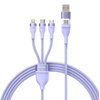 BASEUS KABEL PRZEWÓD 3W1 DO LIGHTNING IPHONE 12 13 14 USB-C MICRO 100W 1.5M