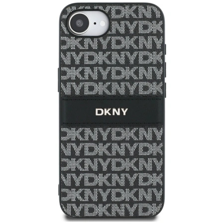 DKNY ETUI REPEAT TEXTURE PATTERN WITH TONAL STRIPE DO IPHONE 16E LUKSUSOWE