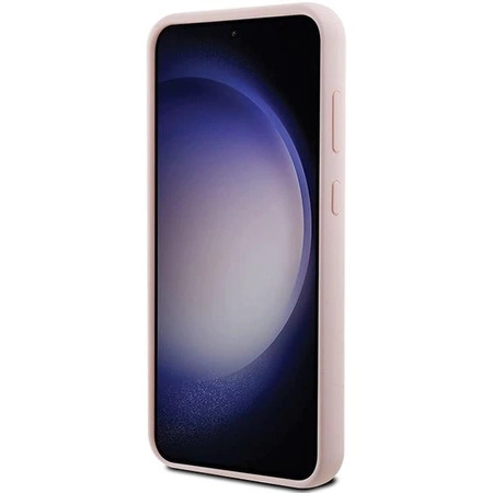 Etui Karl Lagerfeld Silicone Choupette Metal Pin na Samsung Galaxy S23 FE - różowe