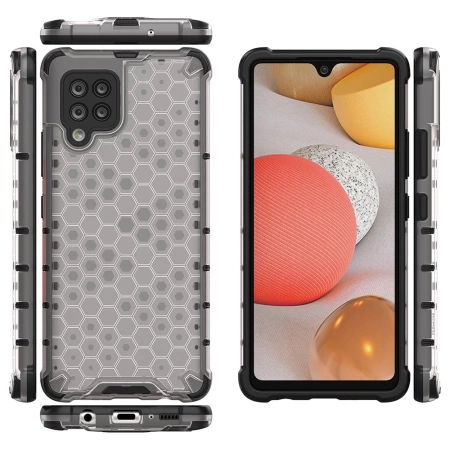 HURTEL ETUI POKROWIEC Z ŻELOWĄ RAMKĄ DO SAMSUNG GALAXY A42 5G PRZEZROCZYSTY