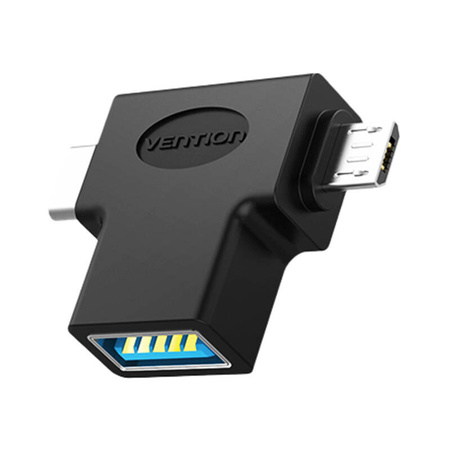 VENTION PRZEJŚCIÓWKA OTG USB 3.0 DO USB-C MICRO USB DO TABLETÓW TELEFONÓW
