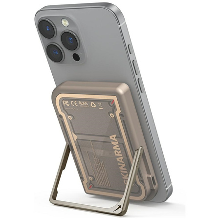 Powerbank Skinarma Nexus Mecha Magnetic  Kick-Stand 5000mAh 20W PD USB-C MagSafe złoty