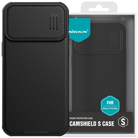 Nillkin CamShield S Case etui iPhone 14 Pro Max pancerny pokrowiec osłona na aparat czarne