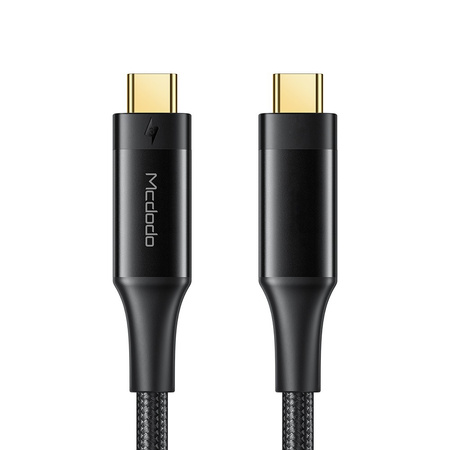 Kabel do telefonu McDodo Thunderbolt  2 USB-C 100W 5K 40GB 0,8M czarny