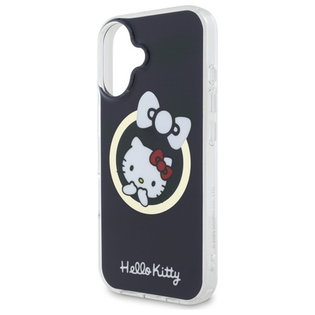 HELLO KITTY ETUI HARDCASE DO IPHONE 16 6,1 DO MAGSAFE IML FUN BOW CZARNY