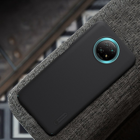 Nillkin Super Frosted Shield wzmocnione etui pokrowiec + podstawka Xiaomi Redmi Note 9T 5G czarny