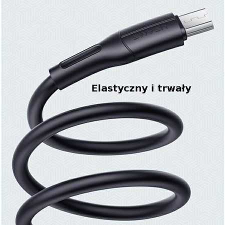 USAMS KABEL MICRO USB 2A DO ŁADOWANIA 1M DO TELEFONÓW 2A SZYBKIE ŁADOWANIE