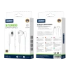 JELLICO słuchawki przewodowe EP2A Lightning z mikrofonem 1.2M Biały