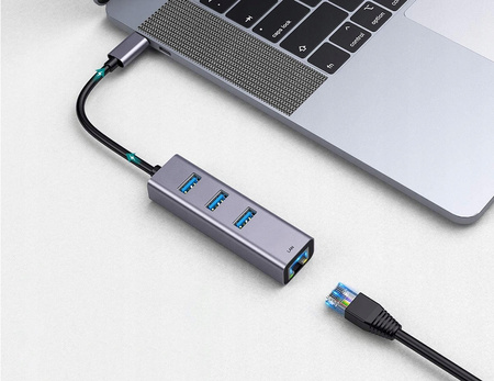 KARTA SIECIOWA HUB USB-C GIGABIT LAN 1000Mb RJ45