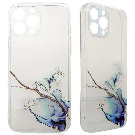 Marble Case etui do Xiaomi Redmi Note 11 Pro żelowy pokrowiec marmur niebieski