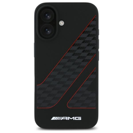 MERCEDES ETUI HARDCASE DO IPHONE 16 6,1 DO MAGSAFE CHECKERED FLAG PATTERN