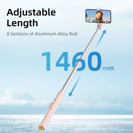 TECH-PROTECT SELFIE STICK Z TRIPODEM DO TELEFONÓW 3W1 Z PILOTEM KONTRO