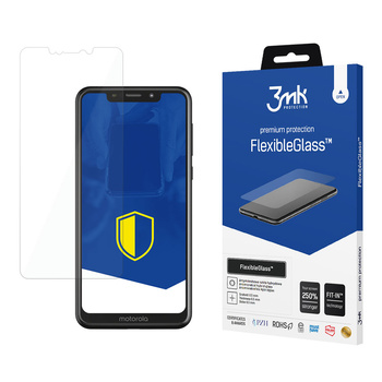 3MK FLEXIBLEGLASS DO MOTOROLA ONE SZKŁO OCHRONNE NA EKRAN Z WYSOKĄ
