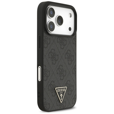 Etui Guess 4G Strap Triangle Logo        MagSafe do iPhone 17 Pro czarny