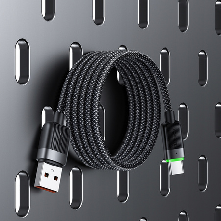 MCDODO USB-C FAST CHARGING CABLE FOR SAMSUNG XIAOMI TYPE C 6A 100W 1M LED