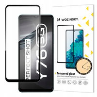 WOZINSKY FULL GLUE SZKŁO HARTOWANE DO VIVO Y76 5G Y76S Y74S Z RAMKĄ OCHRONA