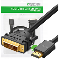 Ugreen kabel przewód HDMI - DVI 4K 60Hz 30AWG 1m czarny (30116)