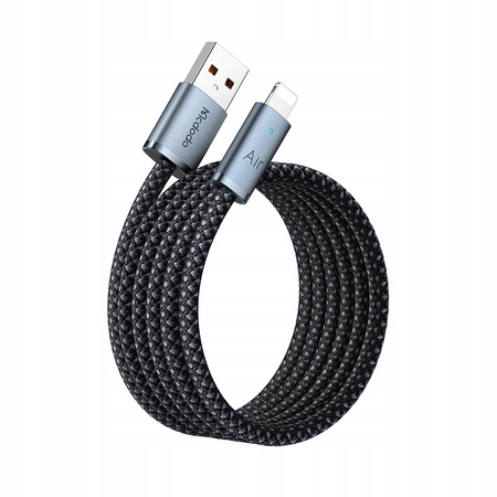 MCDODO KABEL USB-A LIGHTNING SZYBKIE ŁADOWANIE DO TELEFONU LED BIAŁY 2M
