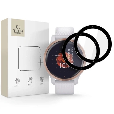 TECH-PROTECT SZKŁO HARTOWANE FLEX+ 2-PACK DO GARMIN VENU 2S ZESTAW