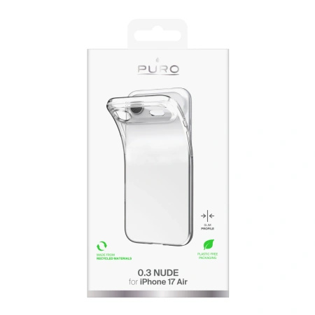 PURO ETUI 0.3 NUDE ULTRA-SLIM TPU DO IPHONE 17 AIR PRZEZROCZYSTE