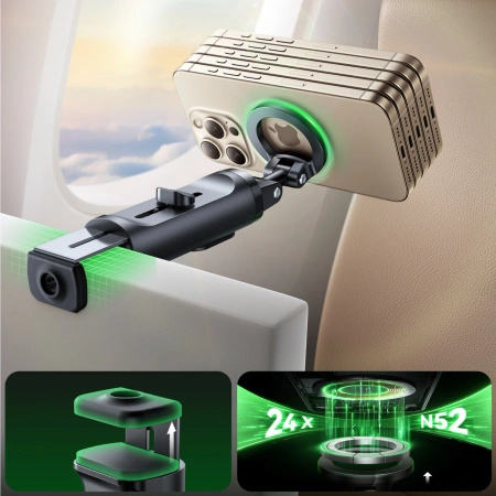 Selfie stick Joyroom JR-ZS509 kompatybilny z MagSafe z Bluetooth - czarny