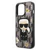 Karl Lagerfeld KLHCP13LPMNFIK1 iPhone 13 Pro / 13 6,1" szary/grey Flower Ikonik Karl