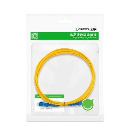 Ugreen FC-FC jednomodowy patchcord światłowód 3 m żółty (70662 NW129)