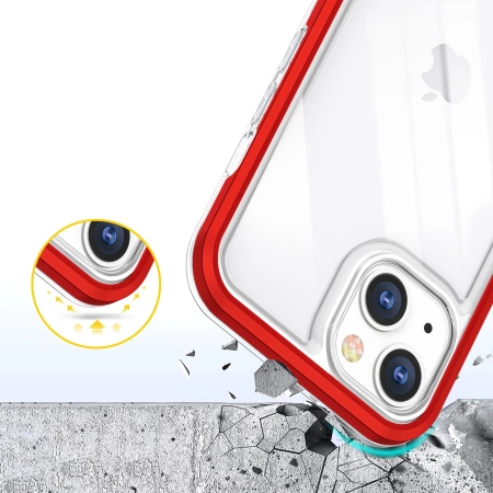 HURTEL CLEAR 3IN1 ETUI DO IPHONE 13 MINI Z RAMKĄ ŻELOWY POKROWIEC OCHRONNY