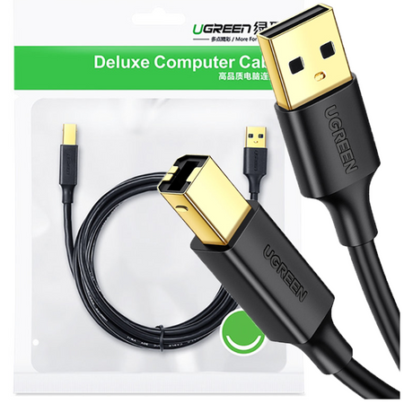 Ugreen kabel USB Typ B do drukarki (męski) - USB 2.0 (męski) 480 Mbps 2 m czarny (US135 20847)