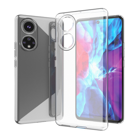 Żelowy pokrowiec etui Ultra Clear 0.5mm Honor 50 Pro przezroczysty