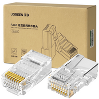 Ugreen kabel sieciowy internetowy LAN Ethernet U/UTP Cat. 6 1000Mb/s 15m czarny (NW102)