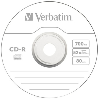 VERBATIM PŁYTA CD-R EXTRA PROTECTION 700MB 52X DO NAGRYWARKI 100
